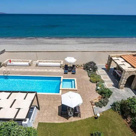 Beachfront Turquoise With Private Pool, Bbq And Ping Pong Table * Chania (Crete)
